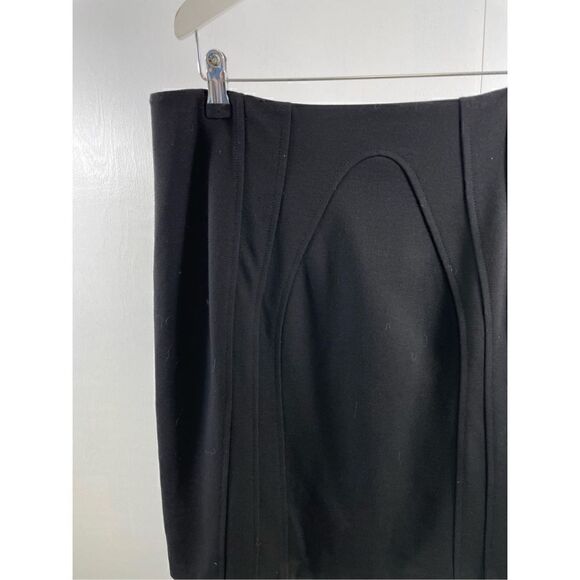 Diane Von Furstenberg Black Skirt Size 10 - Picture 3 of 11